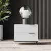 Minimalist White Bedside Table MLBT-053 - Image 5