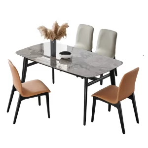 Italian Minimalist Dining Table IMDT-006 & Dining Chair IMDC-006