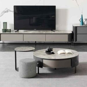 Italian Minimalism Sintered Stone TV Cabinet ITV-007